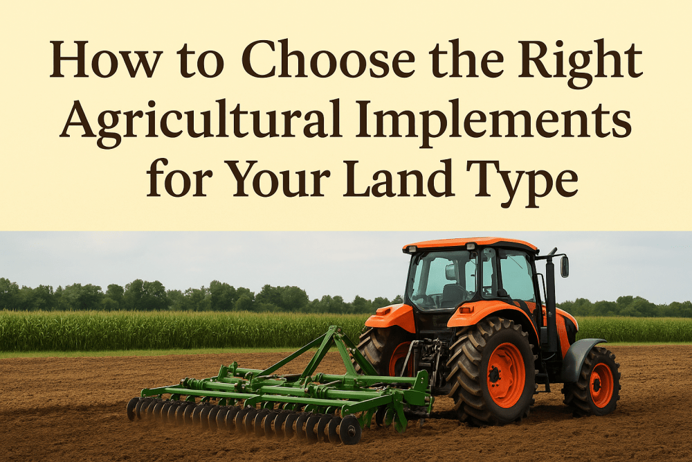 How to Choose the Right Agricultural Implements for Your Land Type - FIMIC Implement LLC