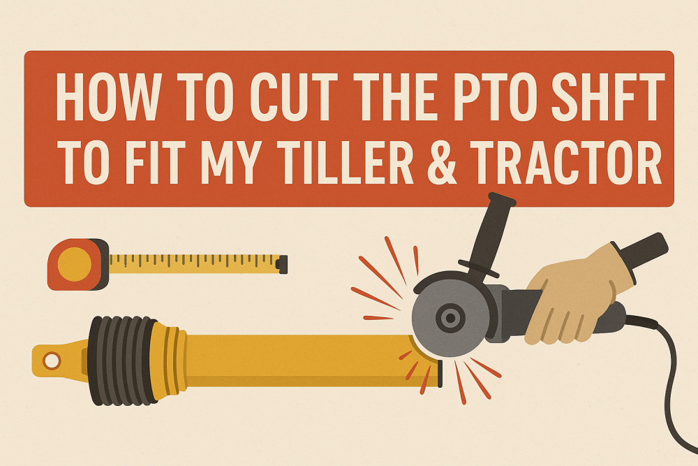How to Cut the PTO Shaft to Fit My Tiller & Tractor - FIMIC Implement LLC