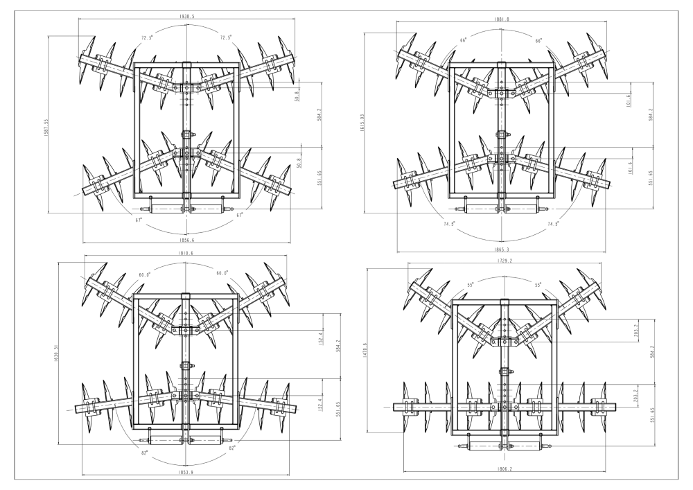 Wolverine 6ft Tube Frame Disc Harrows - Medium Duty - FIMIC Implement LLC