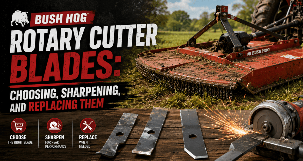 Bush Hog Rotary Cutter Blades: Choosing, Sharpening, and Replacing Them - FIMIC Implement LLC