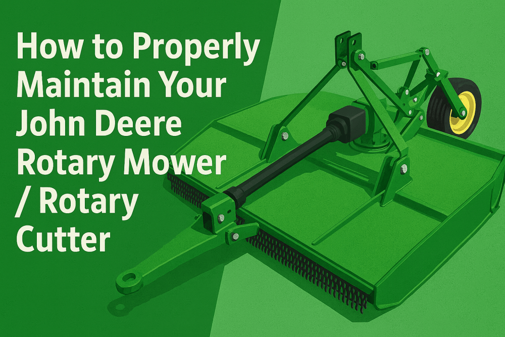 How to Properly Maintain Your John Deere Rotary Mower / Rotary Cutter