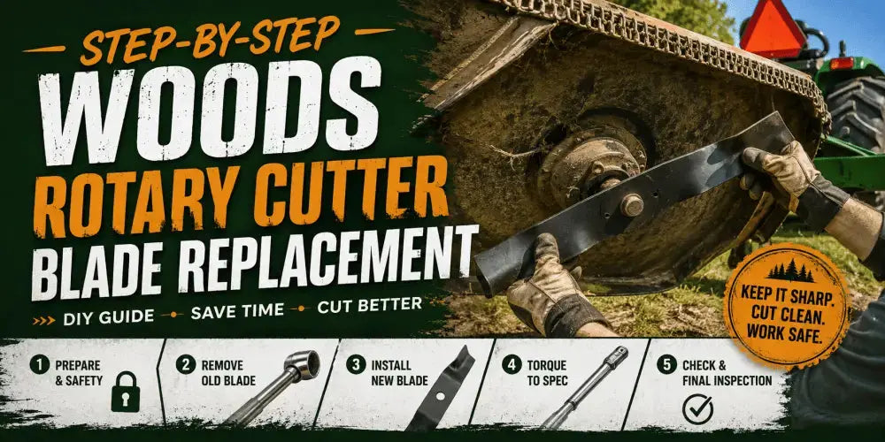 Step-by-Step Woods Rotary Cutter Blade Replacement - FIMIC Implement LLC