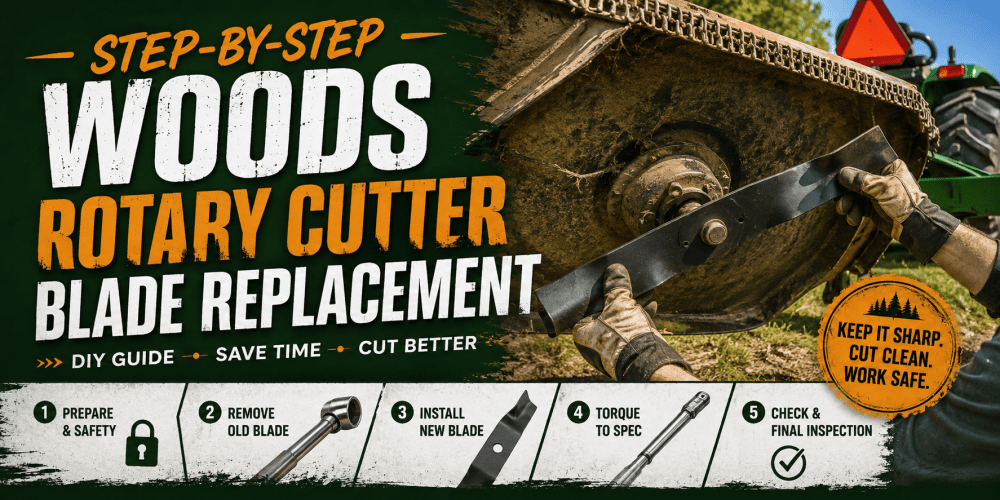 Step-by-Step Woods Rotary Cutter Blade Replacement - FIMIC Implement LLC