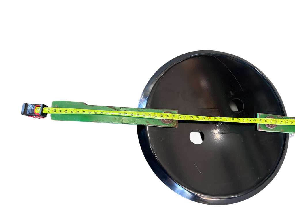 FMCFW-18125 stump jumper for John Deere MX8 and MX10 rotary cutter side view with measurement
