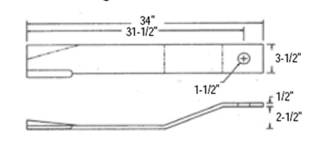 HOWSE 7' Rotary Cutter Blade - FIMIC Implement LLC