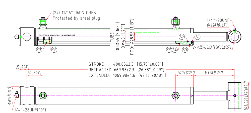 Replace Hydraulic Lift Cylinder AH176267 fits John Deere 420 - FIMIC Implement LLC