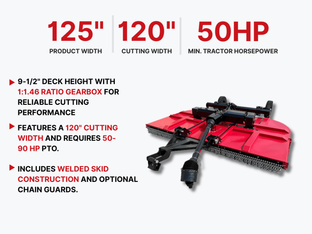 Wolverine Multi - Spindle Rotary Cutter 10′ (Pull Model, FMCRC - P10) - FIMIC Implement LLC