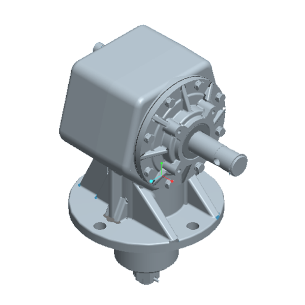 75PRC61193 - N, 75hp HD Rotary Cutter Gearbox, 100HP, 1:1.93 Shearpin - FIMIC Implement LLC