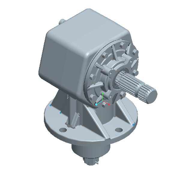 75PRC71146 - 1N, 90 HP Rotary Cutter GEARBOX, 100HP, 1:1.46 20 SPLINE - FIMIC Implement LLC