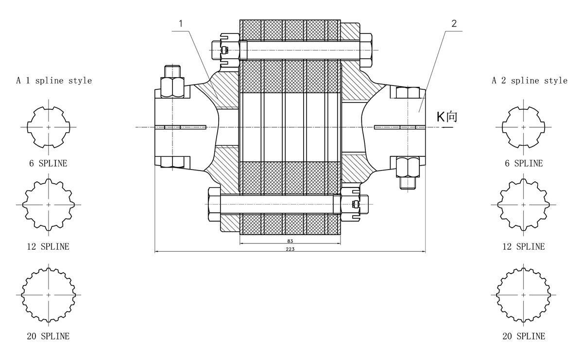 CB - 20 - 20 / 8ft Rotary Cutter Coupler - FIMIC Implement LLC