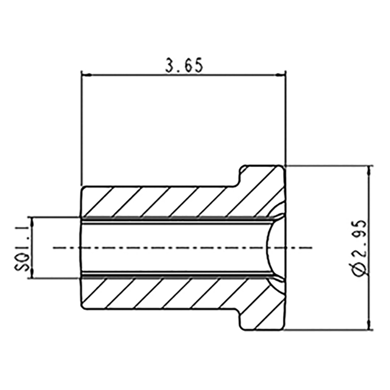 DH - CFG - 8 / 1" SQ. Hole x 3 - 5/8" Spool Spacer - FIMIC Implement LLC