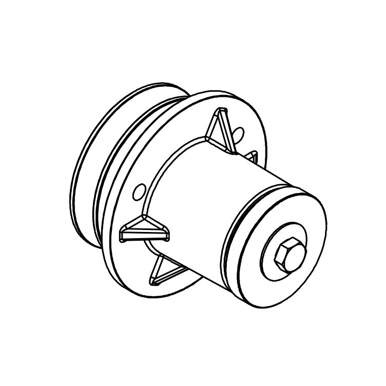 Finish Mower Spindle Assembly Fit KingKutter 502303 - FIMIC Implement LLC