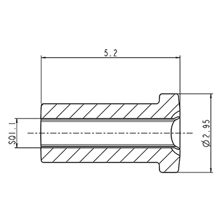 K02 - 1000 - S10 / 1" SQ. hole x 5 - 1/8" spool spacer, CFG - 89 - FIMIC Implement LLC