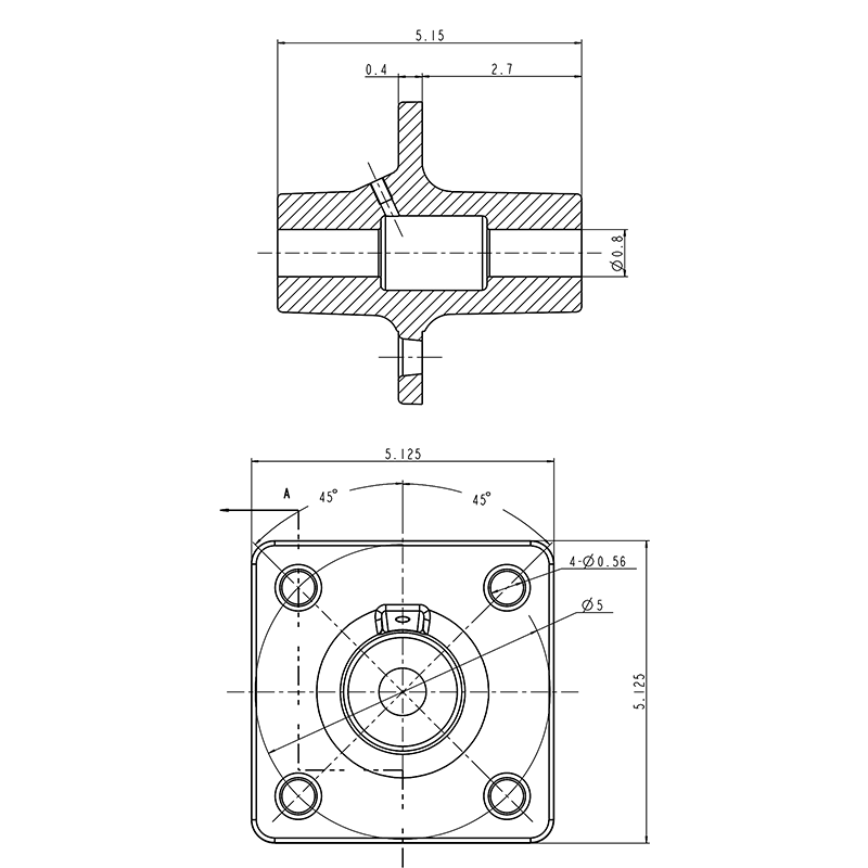 LML304 / 3/4" Hole Tail Wheel Hub - FIMIC Implement LLC