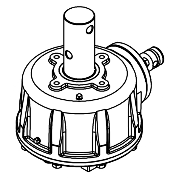 PHD - 26 Post Hole Digger Gearbox (No Ears), 45HP - FIMIC Implement LLC